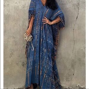 NEW Tribal  Pattern Kaftan Dress